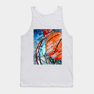 Basketball art game vs 3- Basketball artwork Tank Top